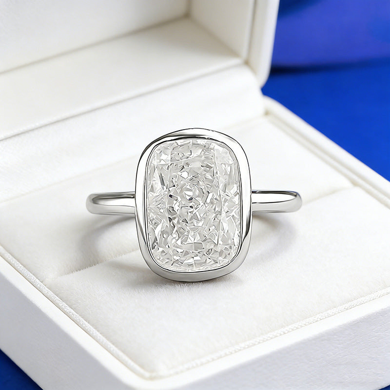 Elongated Cushion Cut Engagement Ring – wholesale silver rings