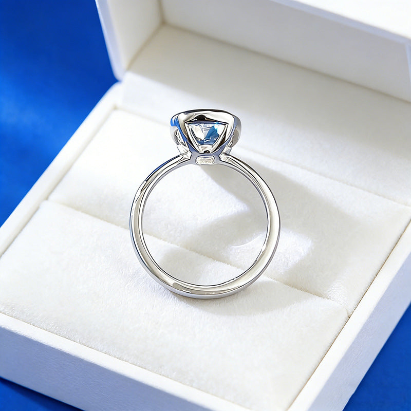 Elongated Cushion Cut Engagement Ring – image 4