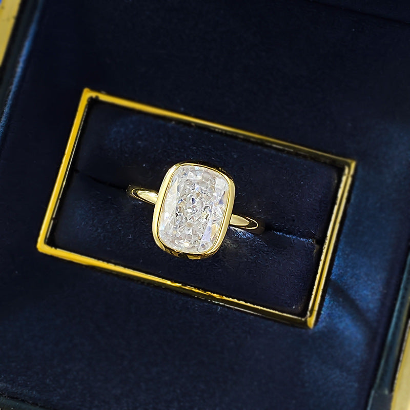 Elongated Cushion Cut Engagement Ring – image 5