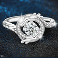 S925 Sterling Silver Dragon Tail Moissanite Ring