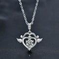 S925 Sterling Silver Moissanite the Arrow of Love Necklace