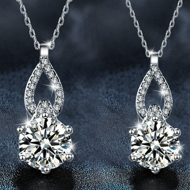S925 Sterling Silver Moissanite Necklace