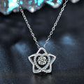 S925 Sterling Silver Moissanite Five-Pointed Star Pendant Necklace