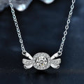 S925 Sterling Silver Moissanite Candy Pendant Necklace