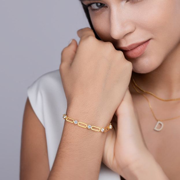 S925 Silver Moissanite Bracelet