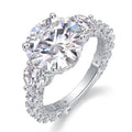 S925 Sterling Silver Ring with Moissanite