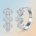 S925 Silver Moissanite Earrings – Chic "Chanel-Style"