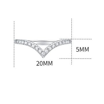 S925 Sterling Silver Moissanite Crown Adjustable Ring