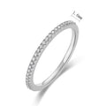 S925 Silver Micro-Pave Moissanite Ring