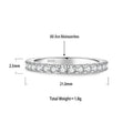 S925 Sterling Silver Moissanite Ring