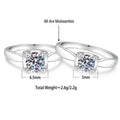 S925 Sterling Silver "Bull's Head" Setting Ring with Colorful Moissanite