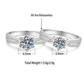 S925 Sterling Silver "Starlight Queen" Ring with Colorful Moissanite