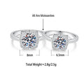 S925 Silver Ring with Square-Cut Colored Moissanite