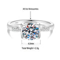 S925 Silver Bull-Head Ring with Colored Moissanite