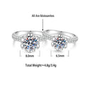 S925 Sterling Silver Moissanite Ring