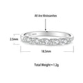 S925 Sterling Silver Moissanite Twisted Rope-Style Ring