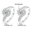 S925 Silver "Pigeon's Egg" Moissanite Ring