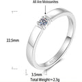 S925 Sterling Silver Moissanite Couple's Rings
