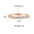 S925 Sterling Silver Rose Gold Twisted Möbius Ring