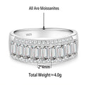 S925 Sterling Silver Moissanite Ring