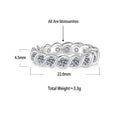 S925 Sterling Silver Moissanite Wedding and Engagement Ring
