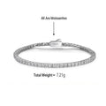 S925 Sterling Silver Moissanite Tennis Bracelet