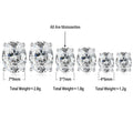 S925 Sterling Silver Oval Moissanite Stud Earrings