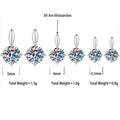 S925 Sterling Silver Extra-Sparkly Moissanite Stud Earrings