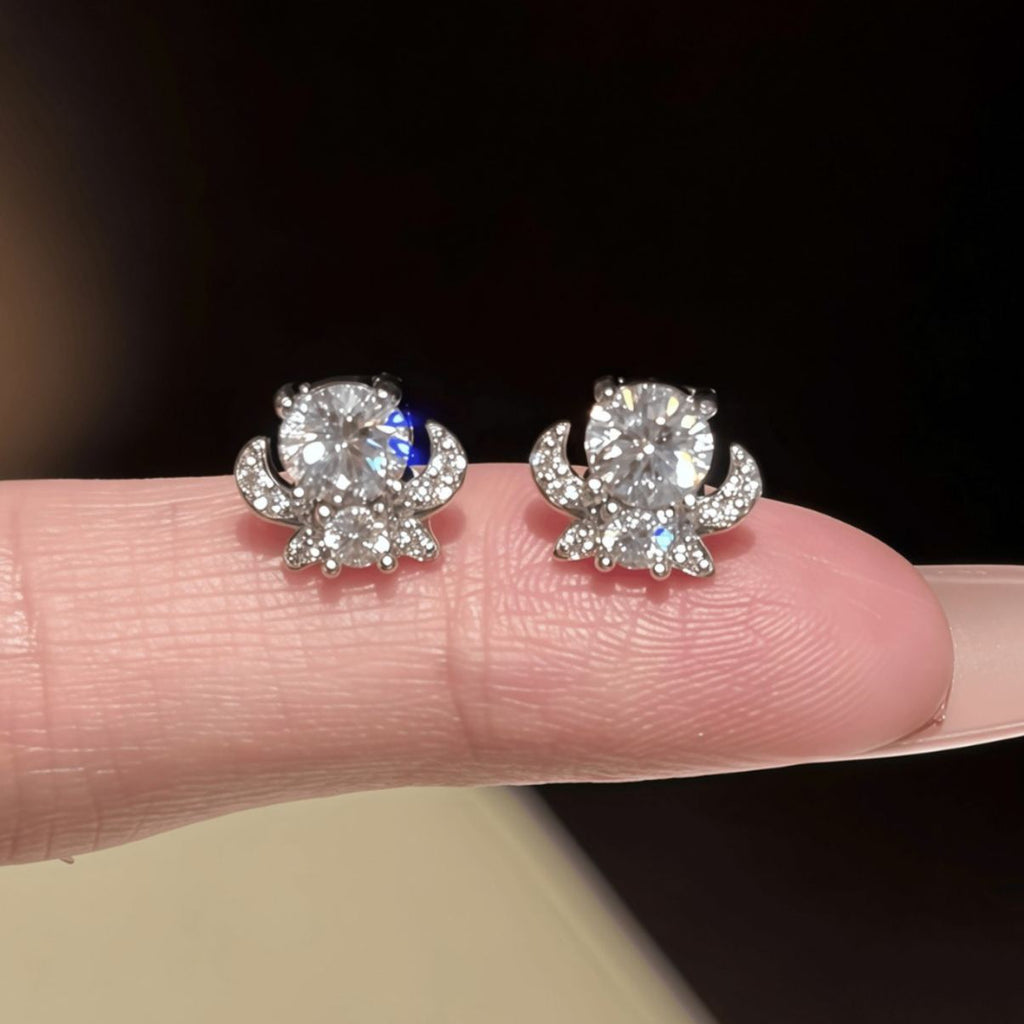 S925 Sterling Silver Moissanite Earrings