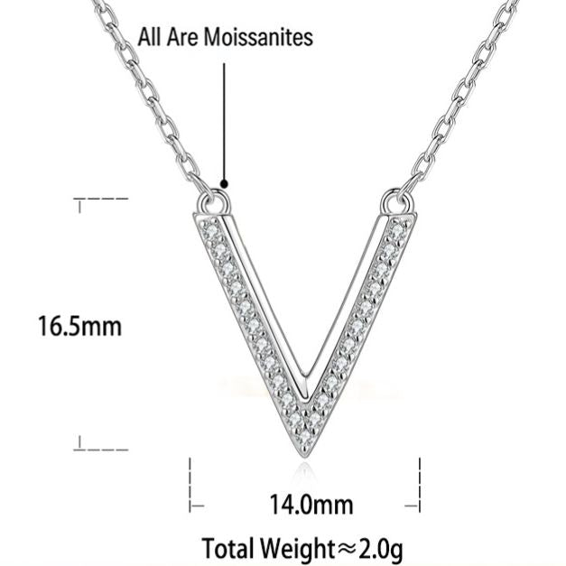 S925 Sterling Silver Moissanite Necklace