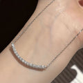 S925 Sterling Silver "Smile" Moissanite Necklace