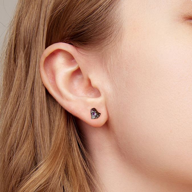 S925 Sterling Silver Fun Halloween Ghost Stud Earrings