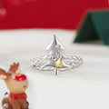 S925 Sterling Silver Christmas Tree Open Ring