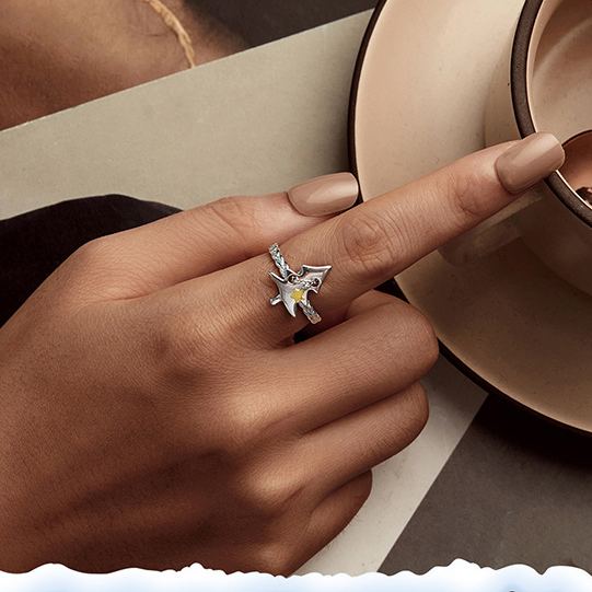 S925 Sterling Silver Christmas Tree Open Ring