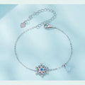 S925 Sterling Silver Christmas Snowflake Bracelet