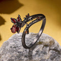 S925 Sterling Silver Halloween Mandala Open Ring