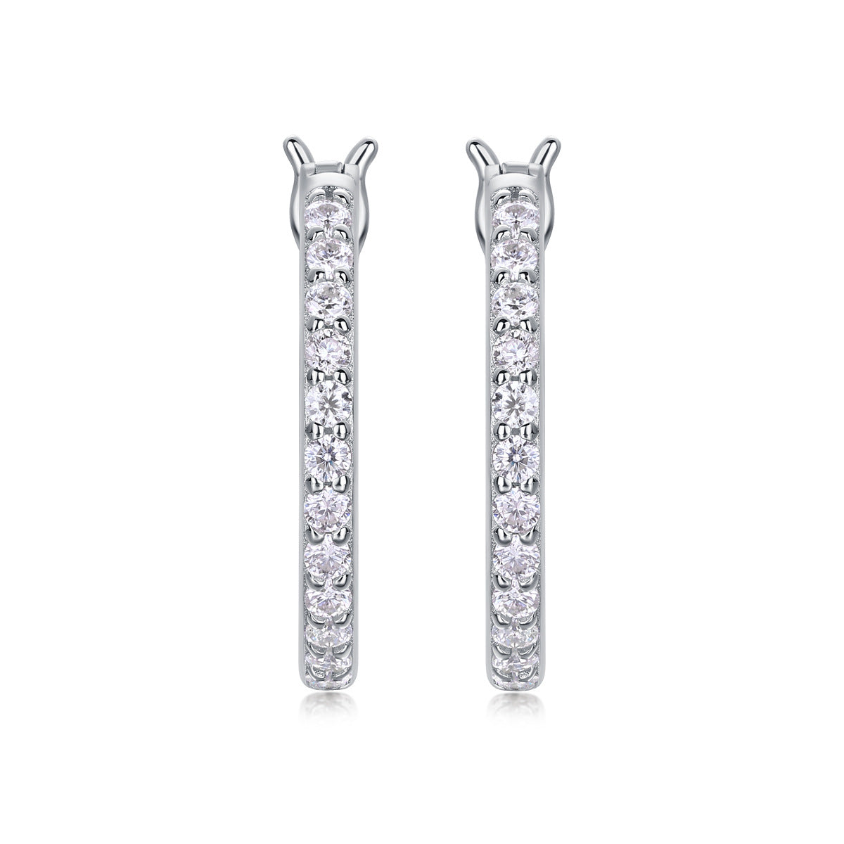 Inside Out Moissanite Hoop Earrings – wholesale moissanite jewelry