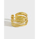 Gold Plated / US7.5 #opening adjustable