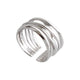 Rhodium Plated / US7.5 #opening adjustable