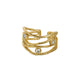 Gold Plated18K / Opening adjustable