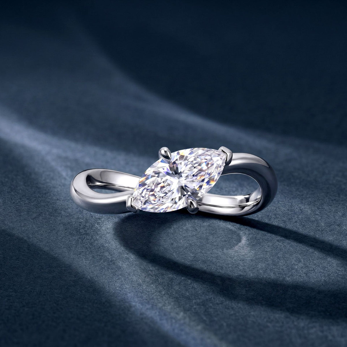 Marquise Lab Grown Diamond Solitaire Ring – fine jewellery wholesale
