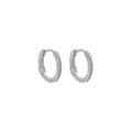 Matte Textured Organic Hoop Earrings – image 6