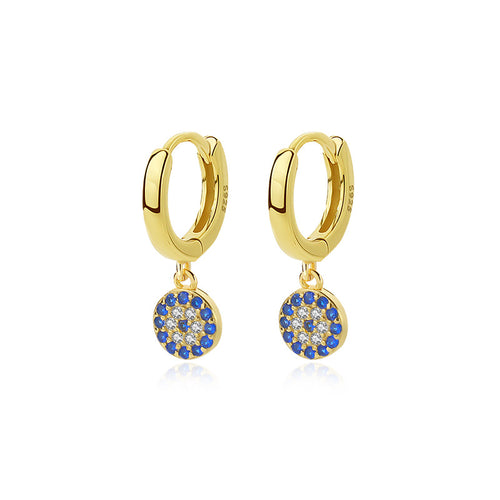 Micro-Pave Zircon Huggie Earrings