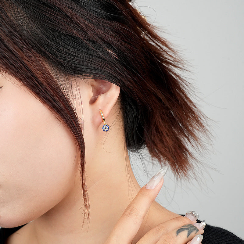 Micro-Pave Zircon Huggie Earrings – detail view 3