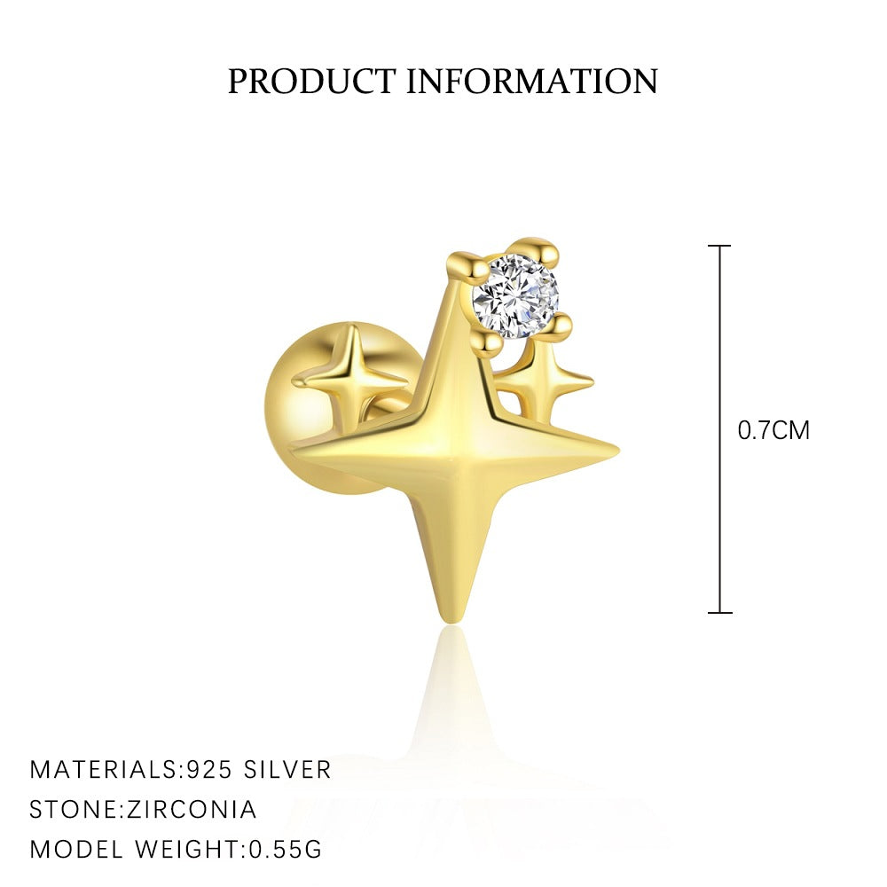 Micro-Set Opal Zircon Stud Earrings – wholesale earrings in bulk