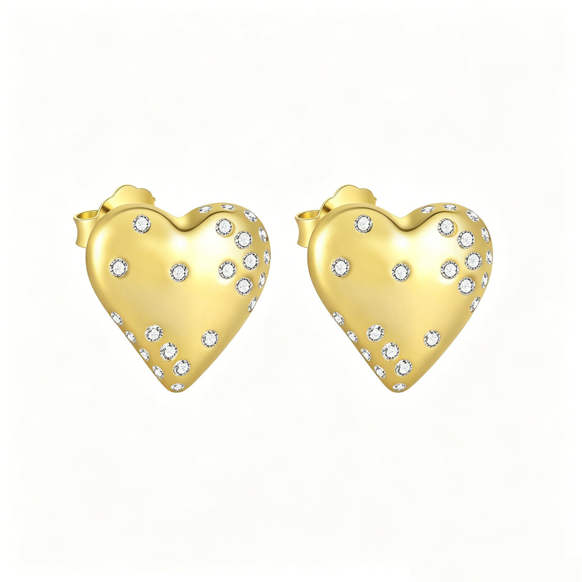 Micro-Set Zircon Stud Earrings