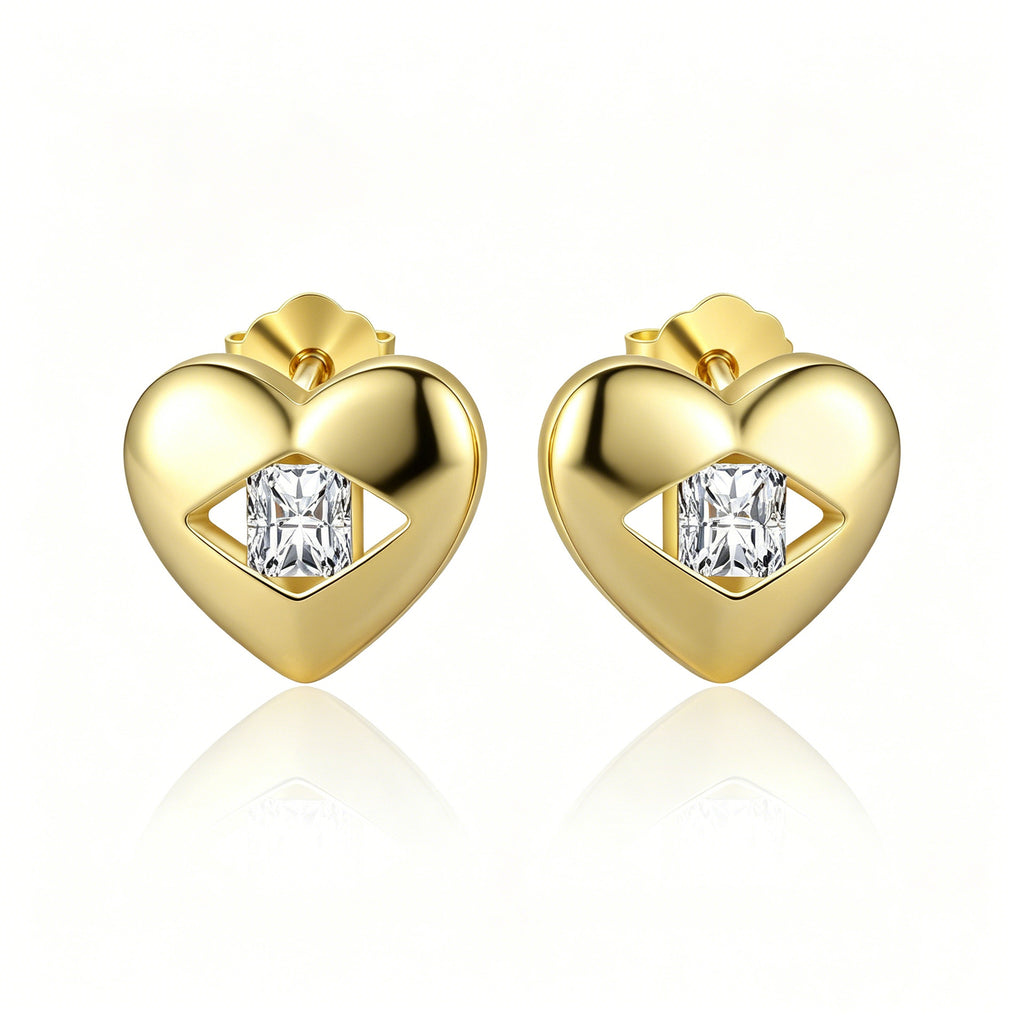 Micro-Set Zircon Stud Earrings – image 4