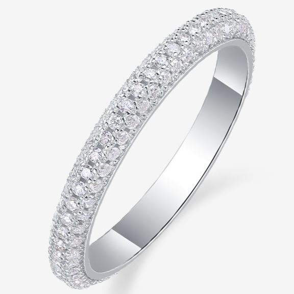 Midsummer Years Moissanite Solid-Band Ring