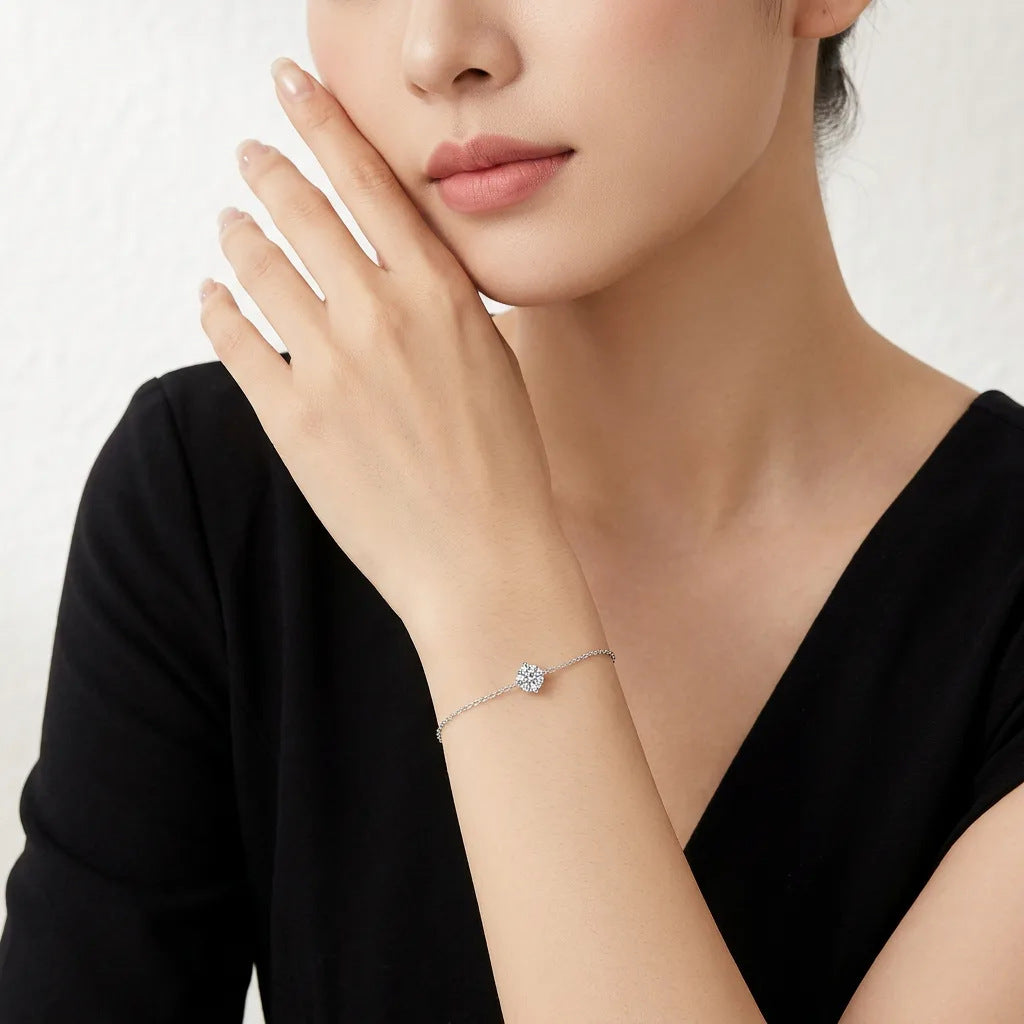 Minimalist Moissanite Bracelet – wholesale moissanite jewelry