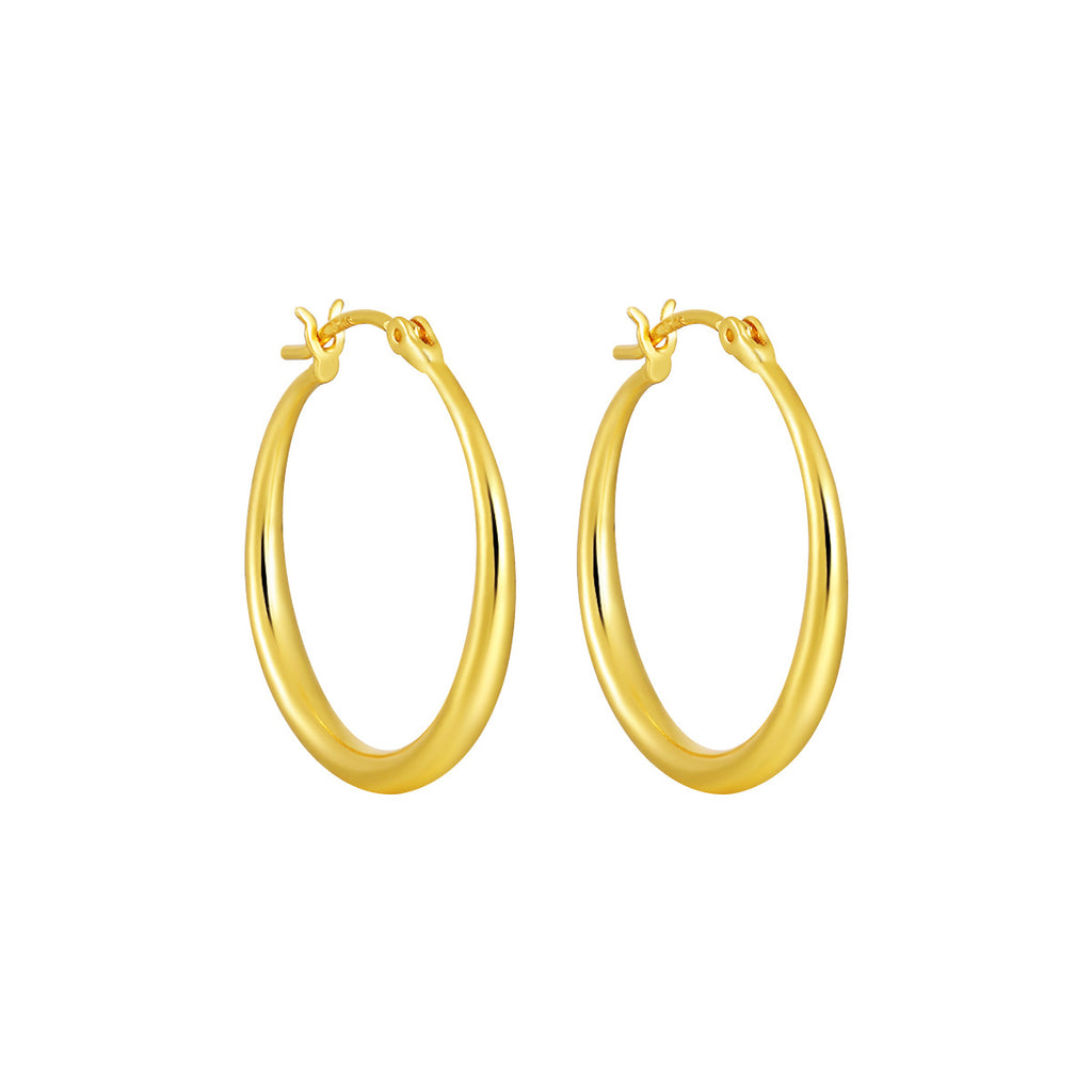 Minimalist Oval Hoop Earrings – image 10